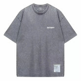 Trendy SATISFY Running MothTech Muscle Round Neck Distressed Pure Cotton Printed Short Sleeve T-Shirt Casual Loose Fit Youth SHOPEZRA L.L.C.