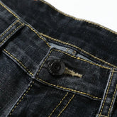 Summer Shorts Jeans Men Denim Pants Stretch Dark Blue Fashion Design Men&