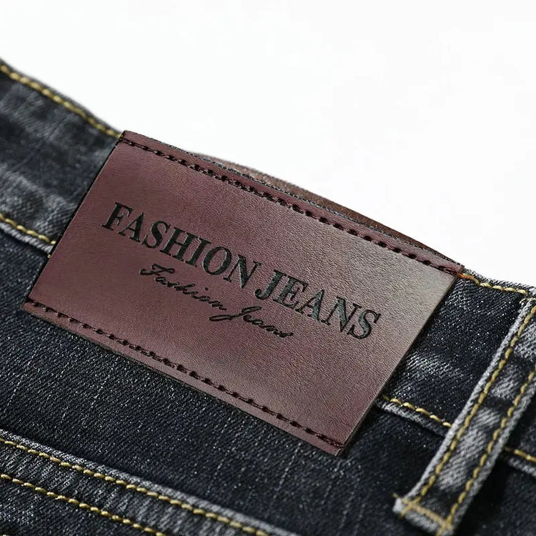 Summer Shorts Jeans Men Denim Pants Stretch Dark Blue Fashion Design Men&