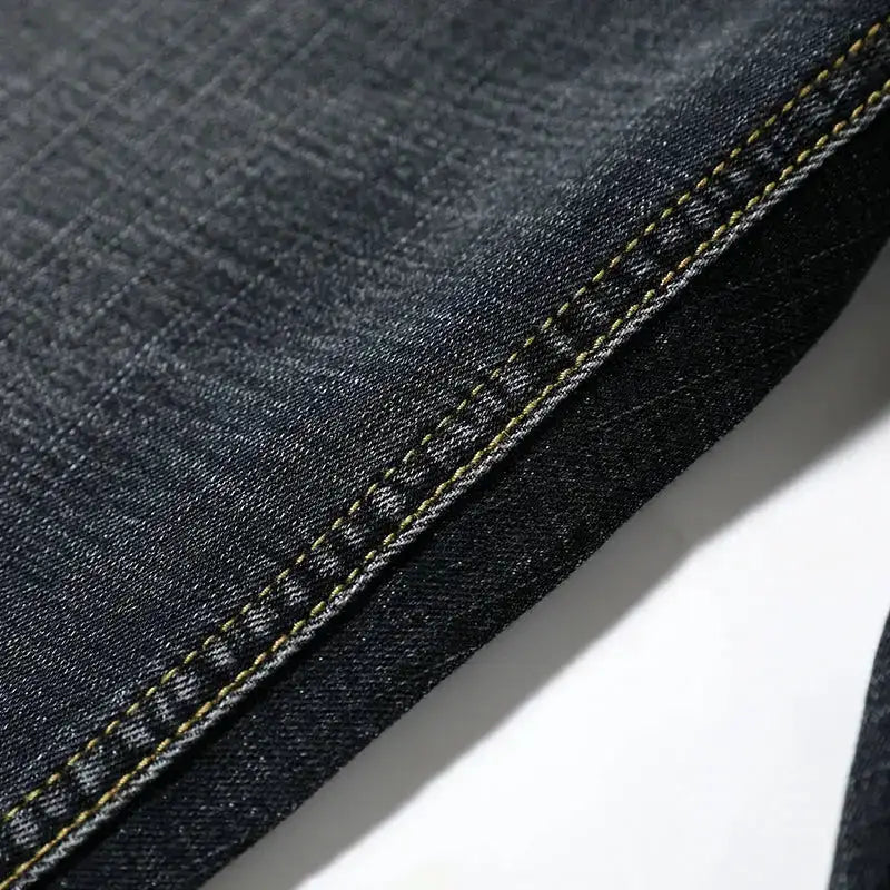 Summer Shorts Jeans Men Denim Pants Stretch Dark Blue Fashion Design Men&