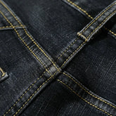 Summer Shorts Jeans Men Denim Pants Stretch Dark Blue Fashion Design Men&