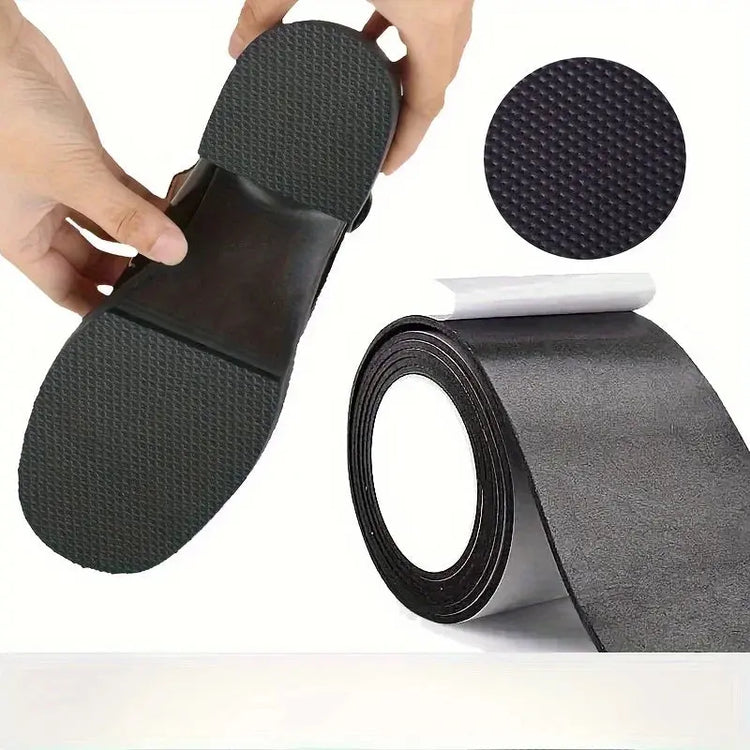 Self adhesive sole repair tape - anti slip, noise reducing protective film for high heels, sports shoes, and sandals SHOPEZRA L.L.C.
