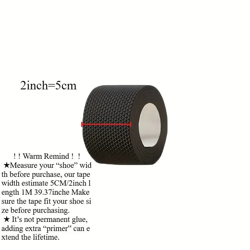 Self adhesive sole repair tape - anti slip, noise reducing protective film for high heels, sports shoes, and sandals SHOPEZRA L.L.C.