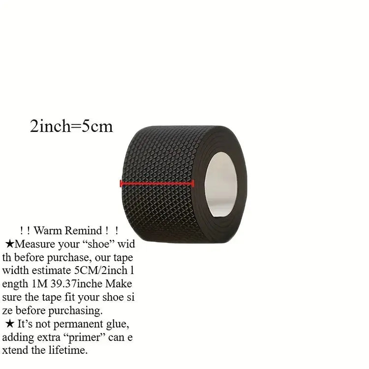 Self adhesive sole repair tape - anti slip, noise reducing protective film for high heels, sports shoes, and sandals SHOPEZRA L.L.C.