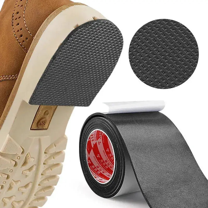 Self adhesive sole repair tape - anti slip, noise reducing protective film for high heels, sports shoes, and sandals by Dropshipman