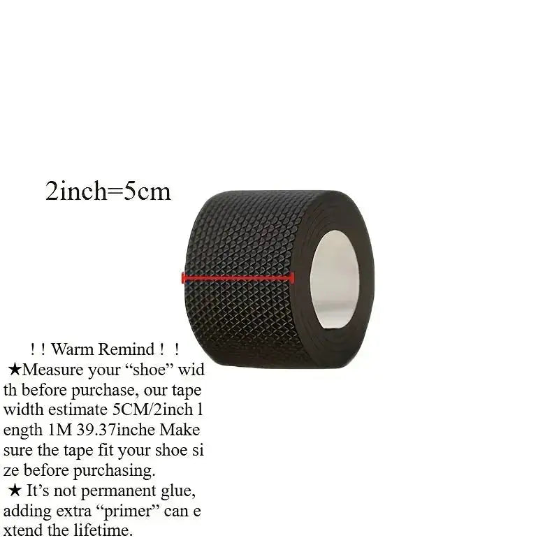Self adhesive sole repair tape - anti slip, noise reducing protective film for high heels, sports shoes, and sandals by Dropshipman