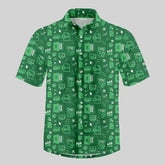 Fun Excel Spreadsheet 3D Print Sport Quick-dry Men Women Shirts Casual Vacation Button Design Creative Y2K Work Short Sleeve Top SHOPEZRA L.L.C.