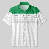 Fun Excel Spreadsheet 3D Print Sport Quick-dry Men Women Shirts Casual Vacation Button Design Creative Y2K Work Short Sleeve Top SHOPEZRA L.L.C.