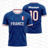 2026 Summer France Flag Print Soccer Jersey NO.10 Mbappé Men&