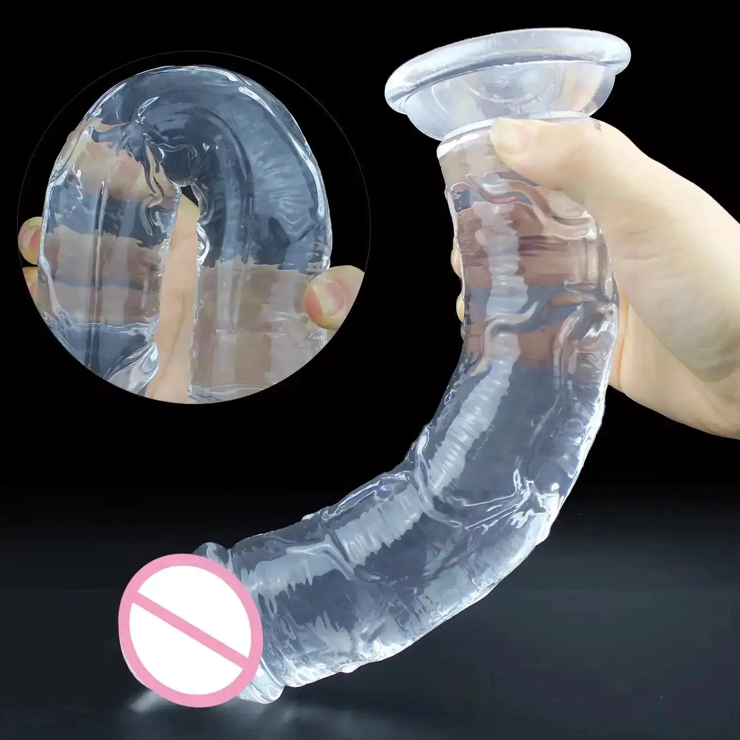 Realistic Dildo Adult Toys Transparent Dildo Suction Cup Jelly Women Erotic Sex Toys Soft Clitori Vaginal Masturbators Penis by Dropshipman