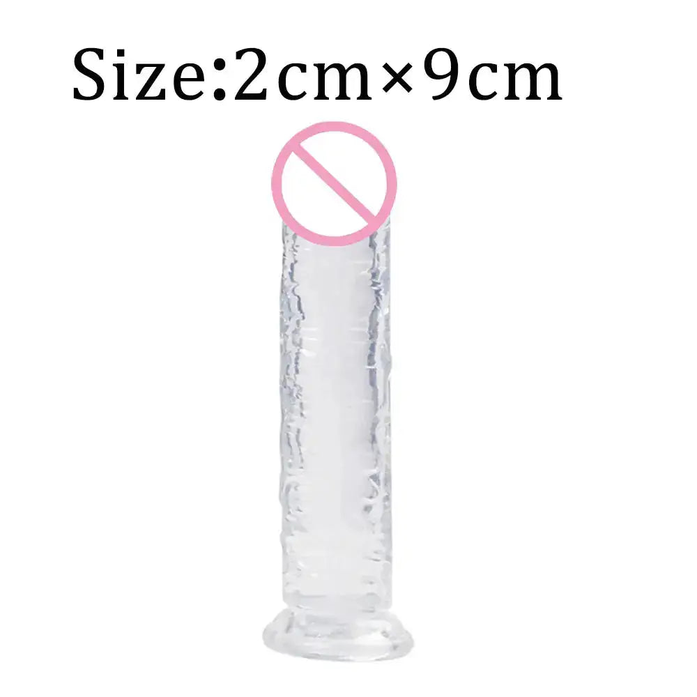 Realistic Dildo Adult Toys Transparent Dildo Suction Cup Jelly Women Erotic Sex Toys Soft Clitori Vaginal Masturbators Penis by Dropshipman