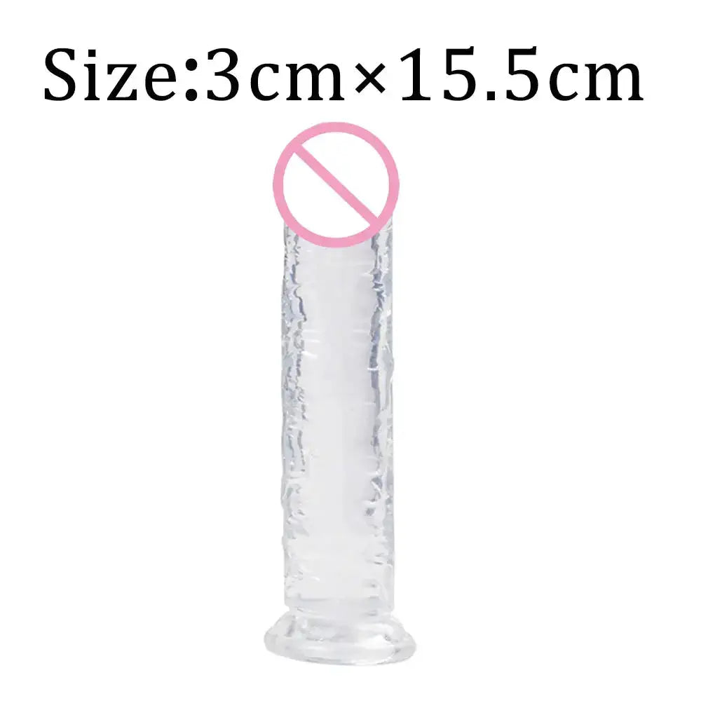 Realistic Dildo Adult Toys Transparent Dildo Suction Cup Jelly Women Erotic Sex Toys Soft Clitori Vaginal Masturbators Penis by Dropshipman