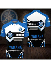 2025 new 3D printed Yamaha motorcycle off-road fashionable T-shirt, suitable for extreme sports adventure men&