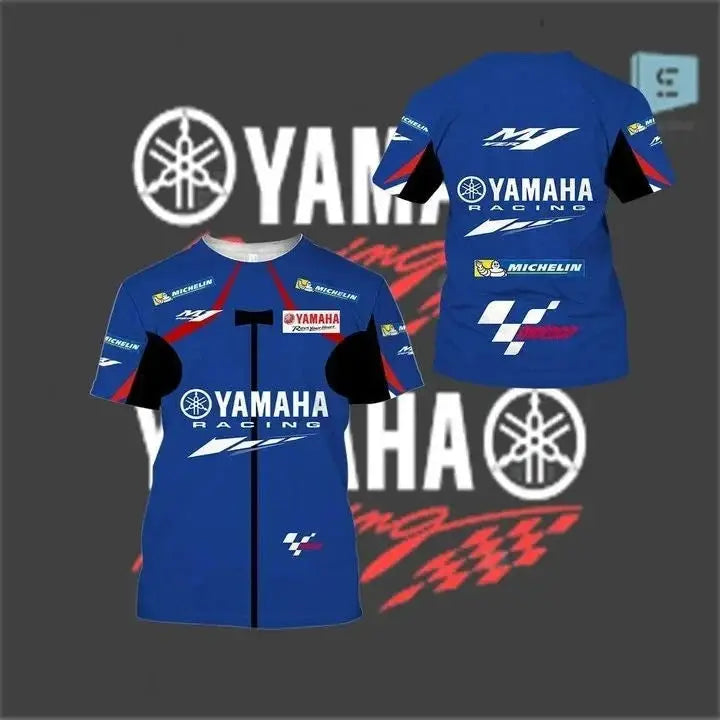 2025 new 3D printed Yamaha motorcycle off-road T-shirt by SHOPEZRA L.L.C., featuring bold motorcycle graphics for men and women.