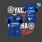 2025 new 3D printed Yamaha motorcycle off-road fashionable T-shirt, suitable for extreme sports adventure men&