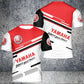 2025 new 3D printed Yamaha motorcycle off-road fashionable T-shirt, suitable for extreme sports adventure men&