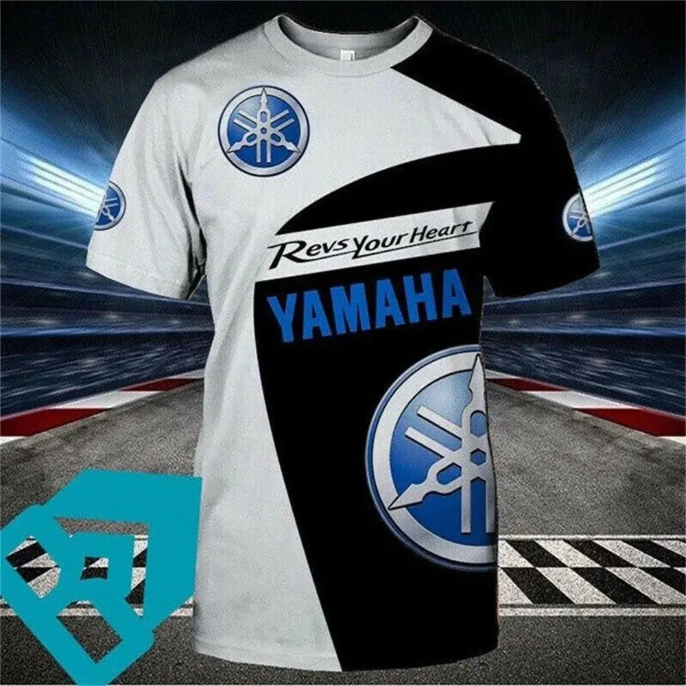 2025 new 3D printed Yamaha motorcycle off-road T-shirt by Shopezra L.L.C., designed for men and women, ideal for extreme sports and adventure.