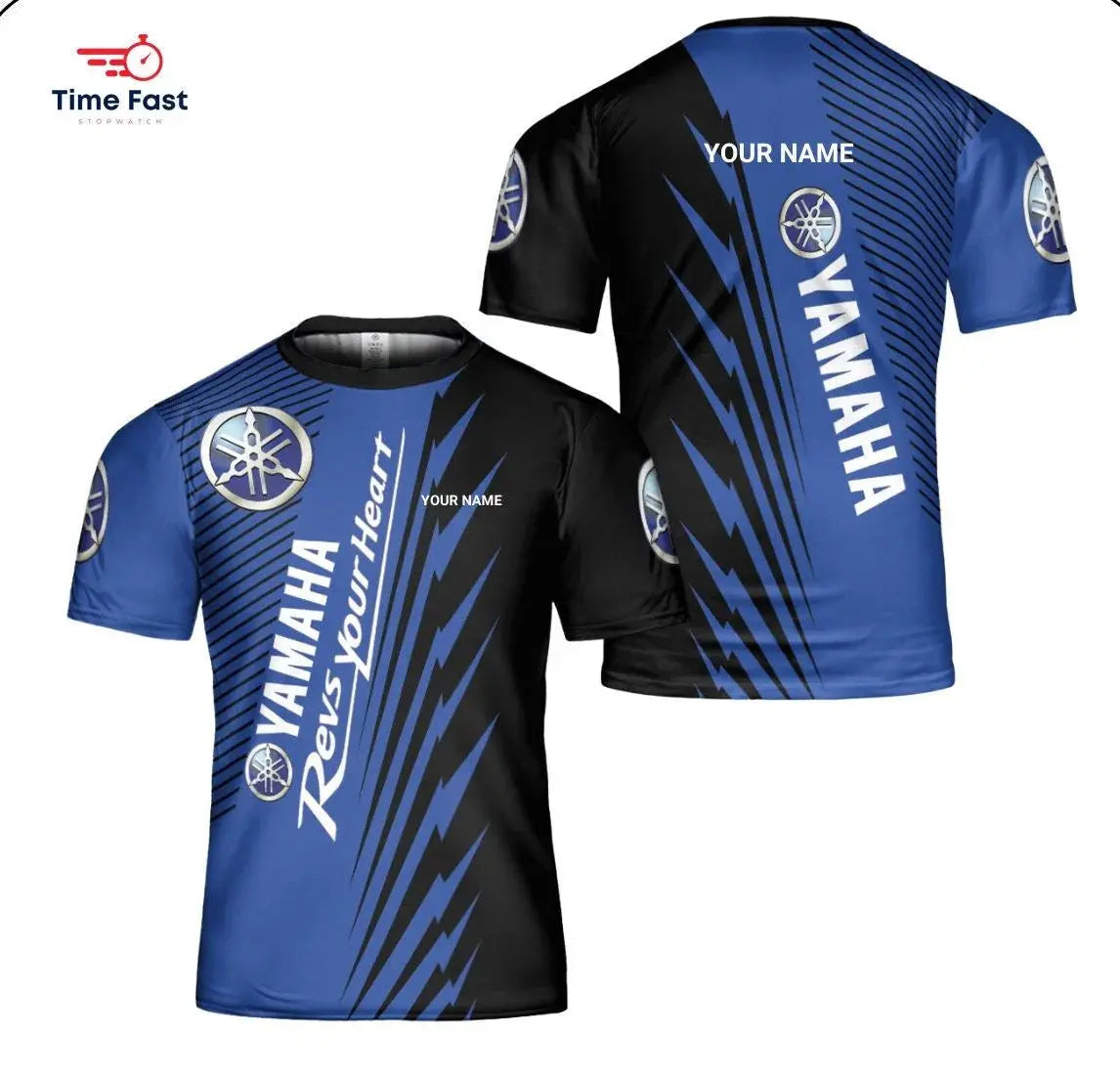 2025 new 3D printed Yamaha motorcycle off-road T-shirt by SHOPEZRA L.L.C., stylish for men's and women's extreme sports adventures.