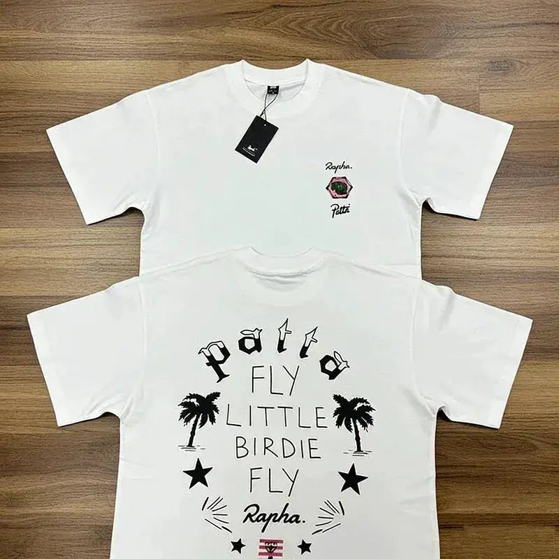 New Arrival Patta Tshirt American Street Style with Palm Tree Star Print Man Short Sleeve Tops by Dropshipman
