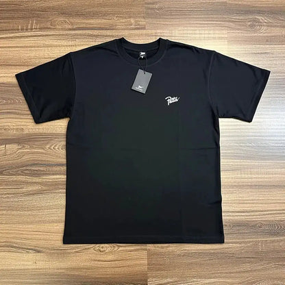 New Arrival Patta Tshirt American Street Style with Palm Tree Star Print Man Short Sleeve Tops by Dropshipman
