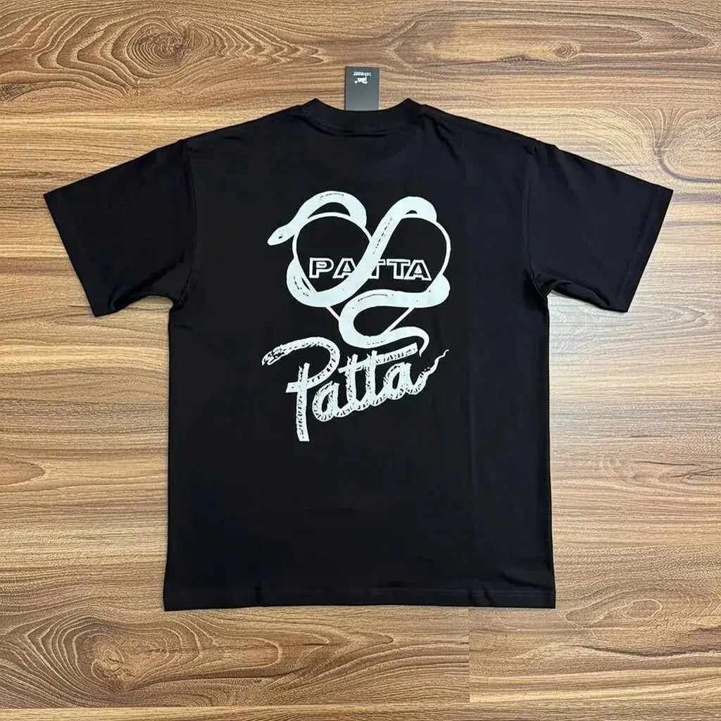 New Arrival Patta Tshirt American Street Style with Palm Tree Star Print Man Short Sleeve Tops by Dropshipman