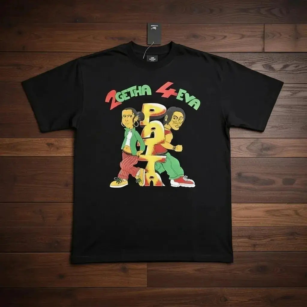 New Arrival Patta Tshirt American Street Style with Palm Tree Star Print Man Short Sleeve Tops by Dropshipman