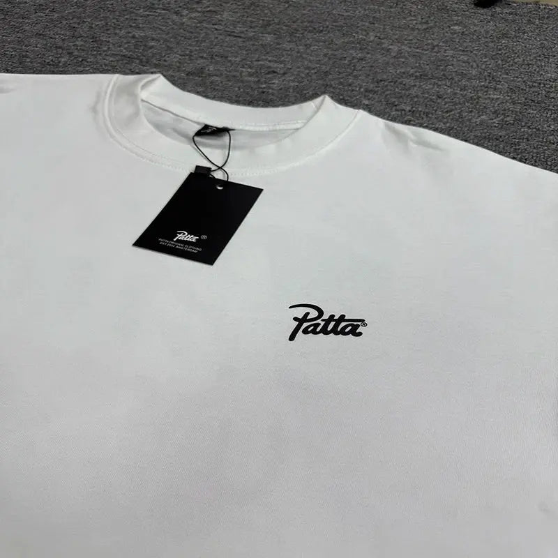 New Arrival Patta Tshirt American Street Style with Palm Tree Star Print Man Short Sleeve Tops SHOPEZRA L.L.C.
