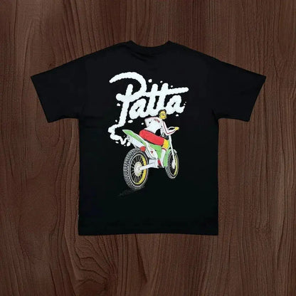 New Arrival Patta Tshirt American Street Style with Palm Tree Star Print Man Short Sleeve Tops by Dropshipman