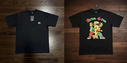 New Arrival Patta Tshirt American Street Style with Palm Tree Star Print Man Short Sleeve Tops by Dropshipman