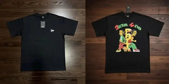 New Arrival Patta Tshirt American Street Style with Palm Tree Star Print Man Short Sleeve Tops SHOPEZRA L.L.C.