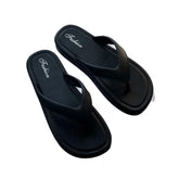 Trendy Versatile Retro Color-Blocking High-End Flip-Flops for Women, Non-Slip Flat Summer Casual Thong Sandals SHOPEZRA L.L.C.