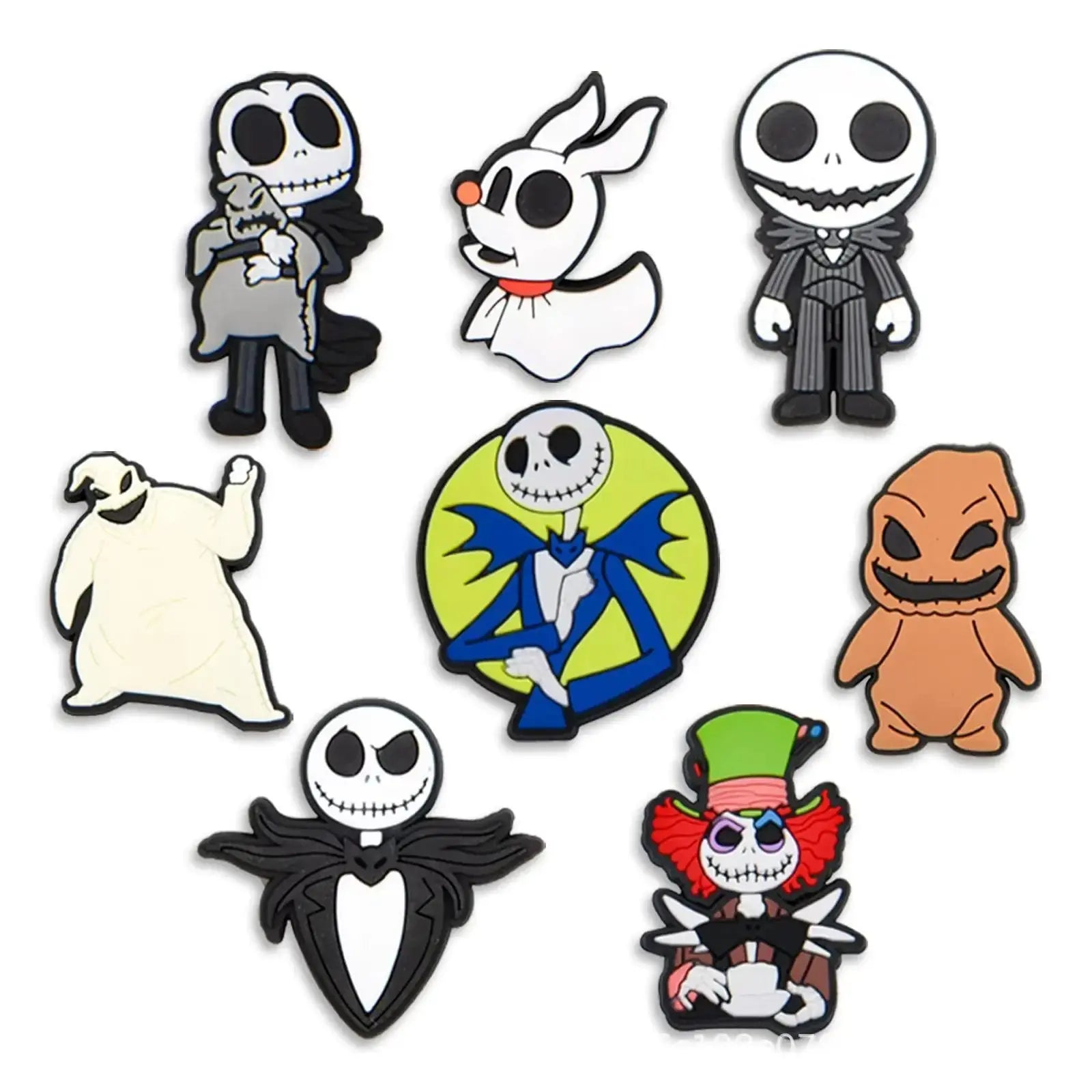 Set of 8 colorful Coraline and the Secret Door cartoon shoe charms for kids' DIY clog decoration accessories by SHOPEZRA L.L.C.