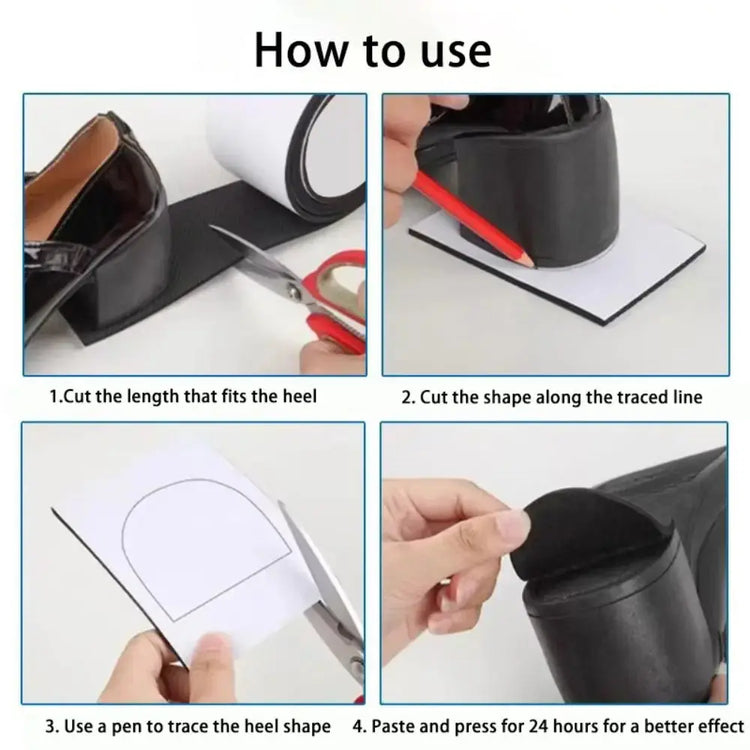 Durable Elastic Sole Anti Slip Sticker Repair Wearable Shoe Sole Protectors Self Adhesive Shoe Mute Cushion Shoe Bottom Pads SHOPEZRA L.L.C.