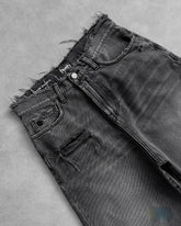 Y2k Black Punk Wash Baggy Work Shorts Men Women Summer Hip Hop Ripped Hole Denim Shorts Raw Edge Casual Jorts Streetwear SHOPEZRA L.L.C.