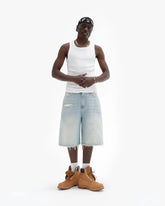 Y2k Black Punk Wash Baggy Work Shorts Men Women Summer Hip Hop Ripped Hole Denim Shorts Raw Edge Casual Jorts Streetwear SHOPEZRA L.L.C.