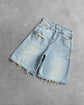 Y2k Black Punk Wash Baggy Work Shorts Men Women Summer Hip Hop Ripped Hole Denim Shorts Raw Edge Casual Jorts Streetwear SHOPEZRA L.L.C.