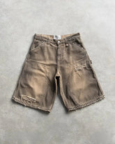 Y2k Black Punk Wash Baggy Work Shorts Men Women Summer Hip Hop Ripped Hole Denim Shorts Raw Edge Casual Jorts Streetwear SHOPEZRA L.L.C.
