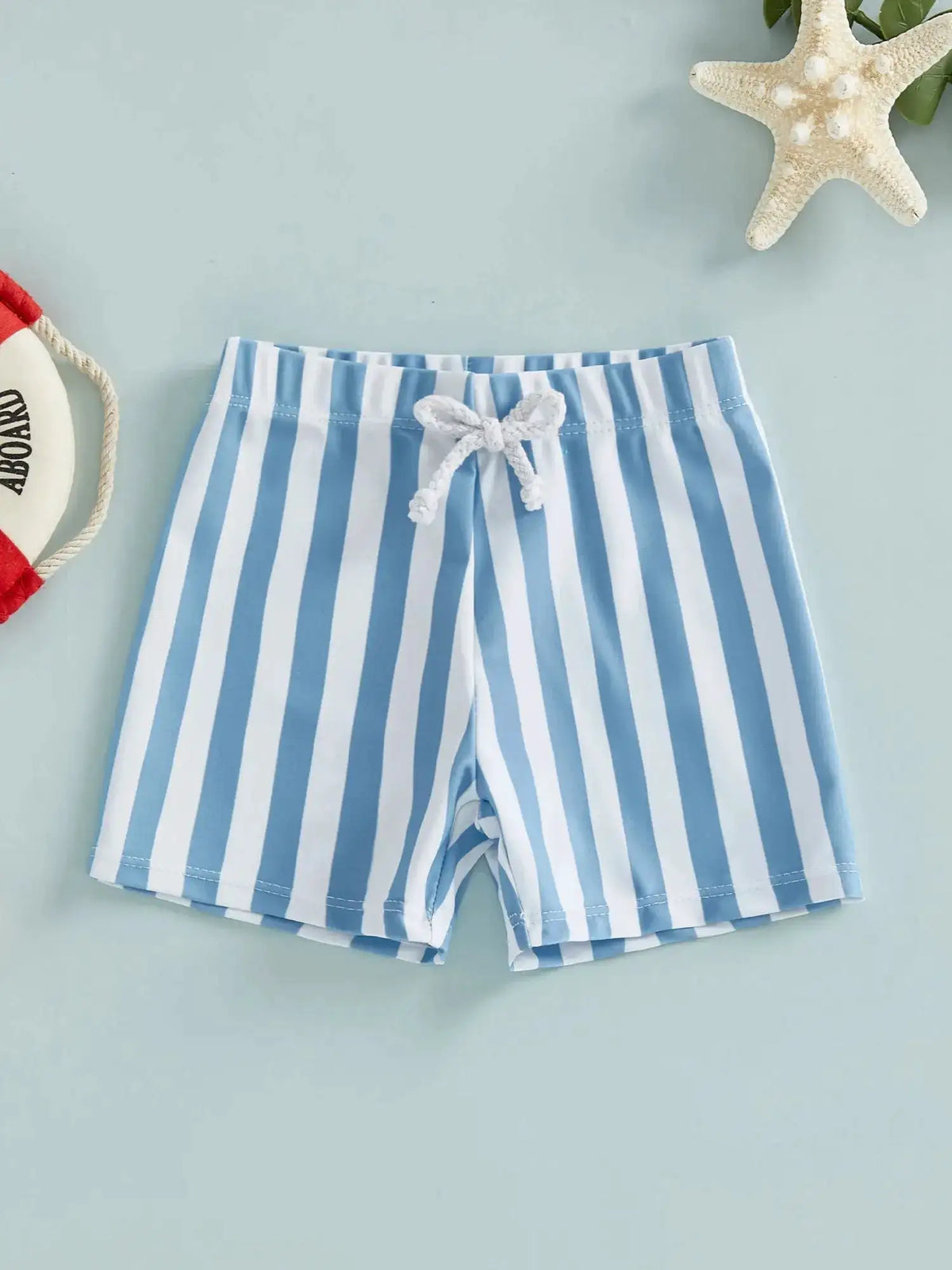 Citgeett Summer Kids Baby Boys Swim Trunks Stripes Print Elastic Waist Beach Shorts Shorts Clothes by Dropshipman