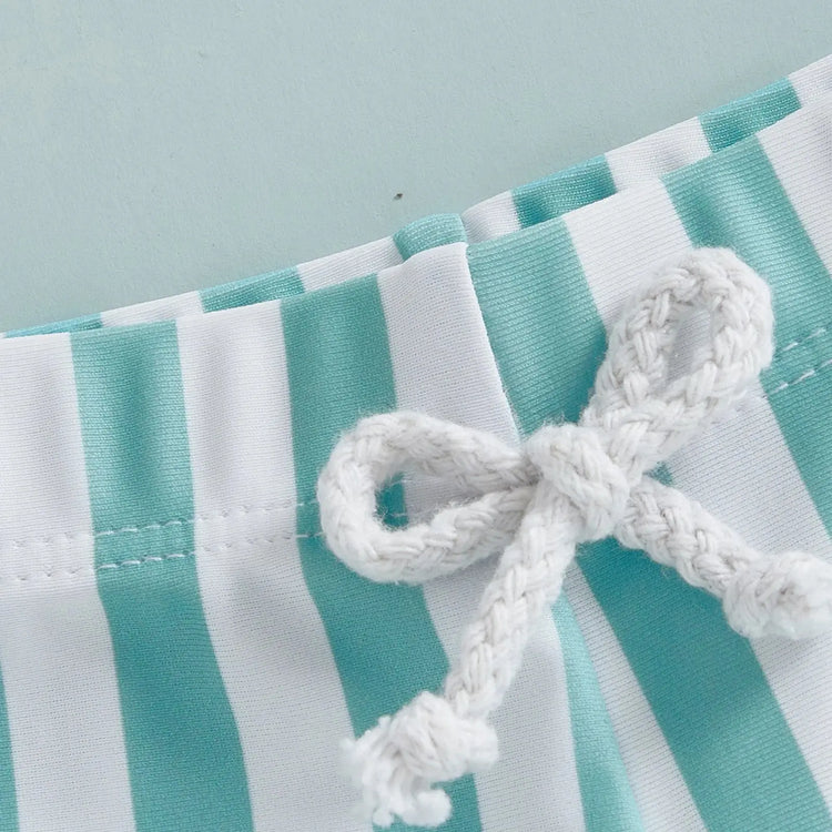 Citgeett Summer Kids Baby Boys Swim Trunks Stripes Print Elastic Waist Beach Shorts Shorts Clothes SHOPEZRA L.L.C.