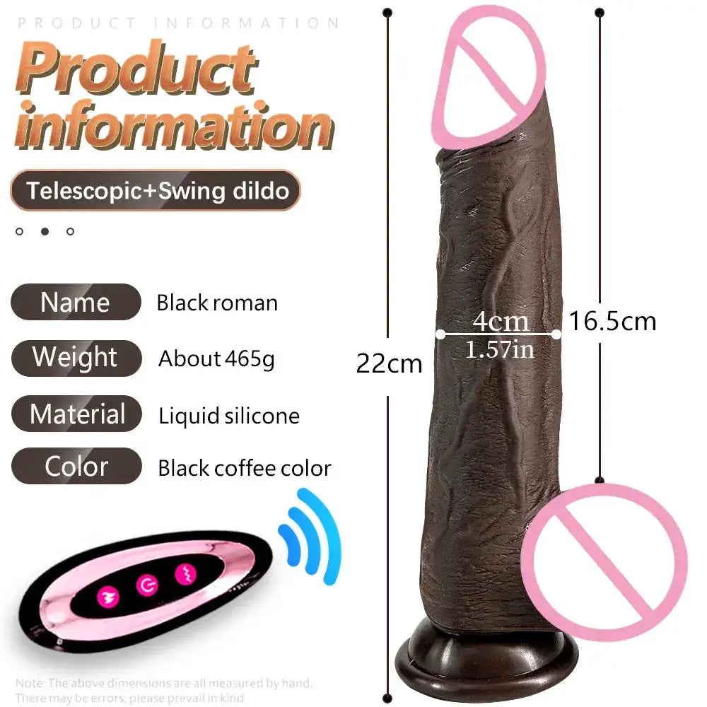 Realistic Heating Dildo Remote Control Vibrators for Women Dildo Vibration Sex Machine Telescopic Electric Dildo Penis Sex Toys by Dropshipman