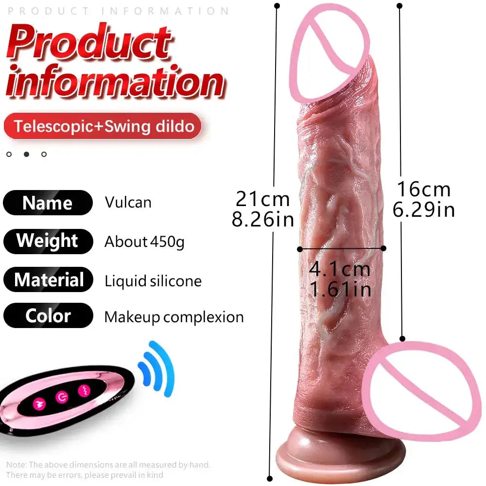 Realistic Heating Dildo Remote Control Vibrators for Women Dildo Vibration Sex Machine Telescopic Electric Dildo Penis Sex Toys by Dropshipman