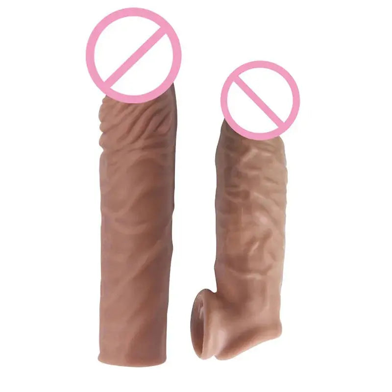 SHOPEZRA L.L.C. dildo sleeve with delay ejaculation loop, male sexual enhancement product, adult sex toy for men.