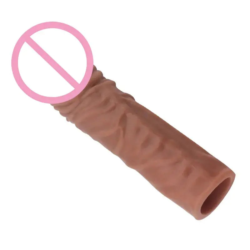 SHOPEZRA L.L.C. dildo sleeve with penis delay loop, adult male sex toy, designed for delayed ejaculation and enhanced pleasure.