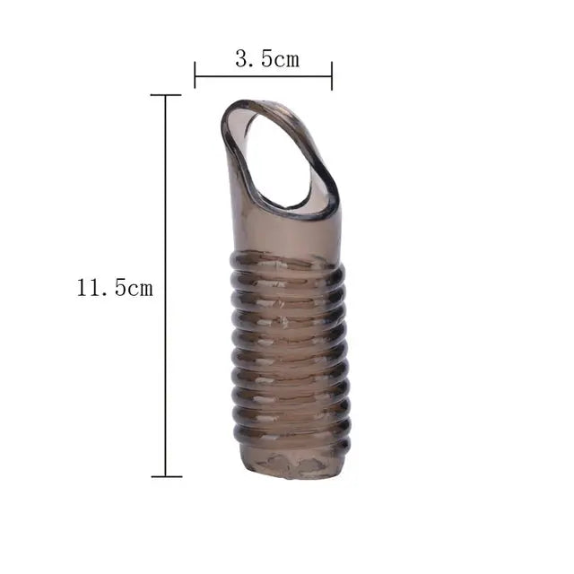 SHOPEZRA L.L.C. dildo sleeve for men with penis delay ejaculation loop, designed for adult sex toys and enhanced pleasure.