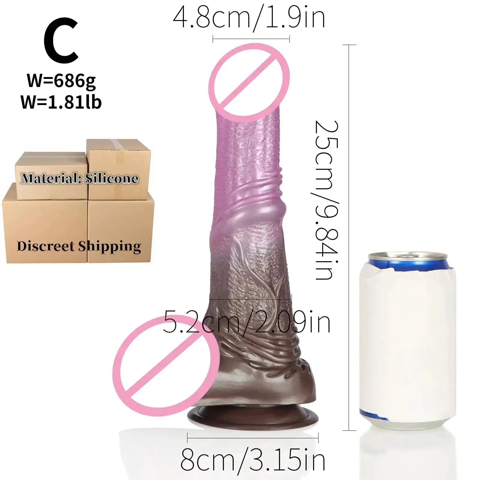 Silicone Dildo Large Horse Dildo 18+Female G-Spot Vagina Stimulation Anal Masturbator Adult Big Penis Sex Toys For Women Men Gay by Dropshipman