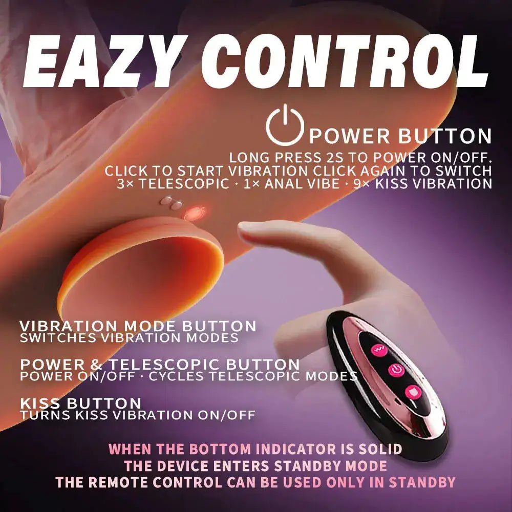 Thick Riding Dildo Sex Toys 3 in 1 Thrusting Vibrating Licking Big Realistic Dildo Adult Toys for Women with Suction Cup by Dropshipman