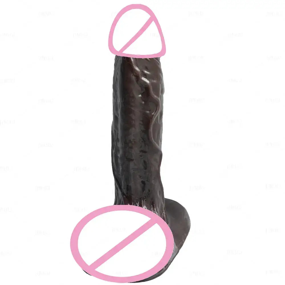 Realistic Black Dildo Long Anal Plug Suction Cup Penis Butt Plug Big Dick Sex Toy for Women Men Vagina Massage Anal Dilator Cock by Dropshipman