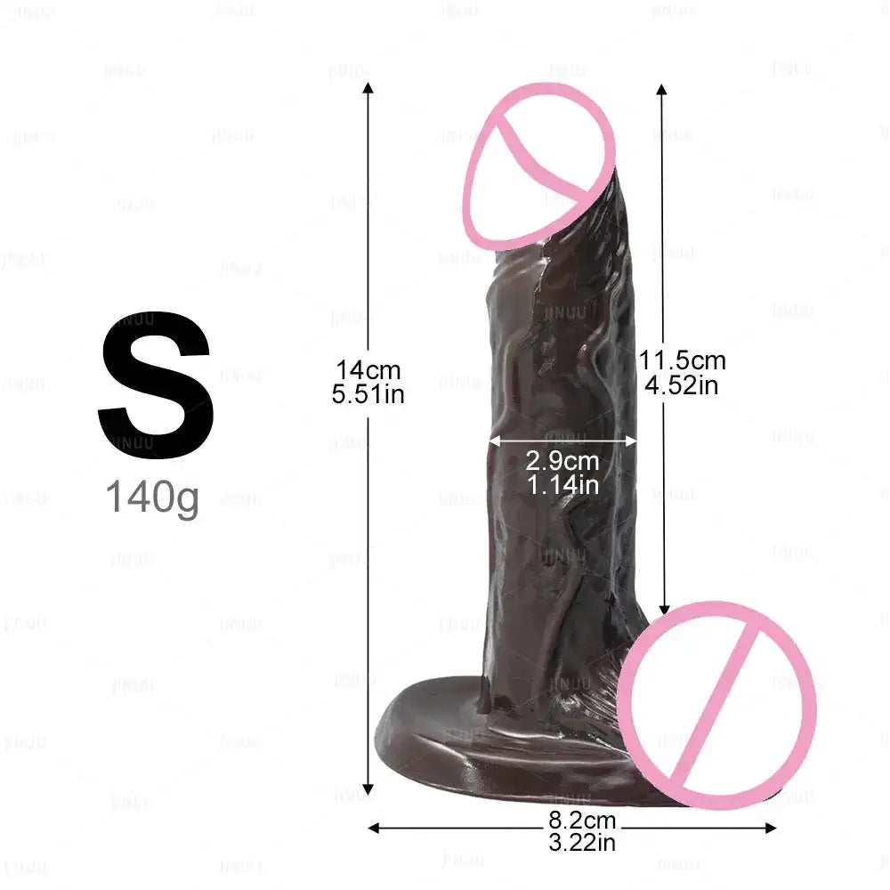 Realistic Black Dildo Long Anal Plug Suction Cup Penis Butt Plug Big Dick Sex Toy for Women Men Vagina Massage Anal Dilator Cock by Dropshipman