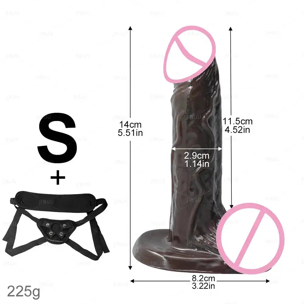 Realistic Black Dildo Long Anal Plug Suction Cup Penis Butt Plug Big Dick Sex Toy for Women Men Vagina Massage Anal Dilator Cock by Dropshipman