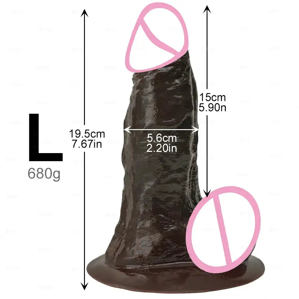 Realistic Black Dildo Long Anal Plug Suction Cup Penis Butt Plug Big Dick Sex Toy for Women Men Vagina Massage Anal Dilator Cock by Dropshipman